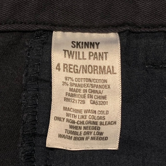 Aeropostale Navy Blue Skinny Twill Pant Jeans - Picture 4 of 5